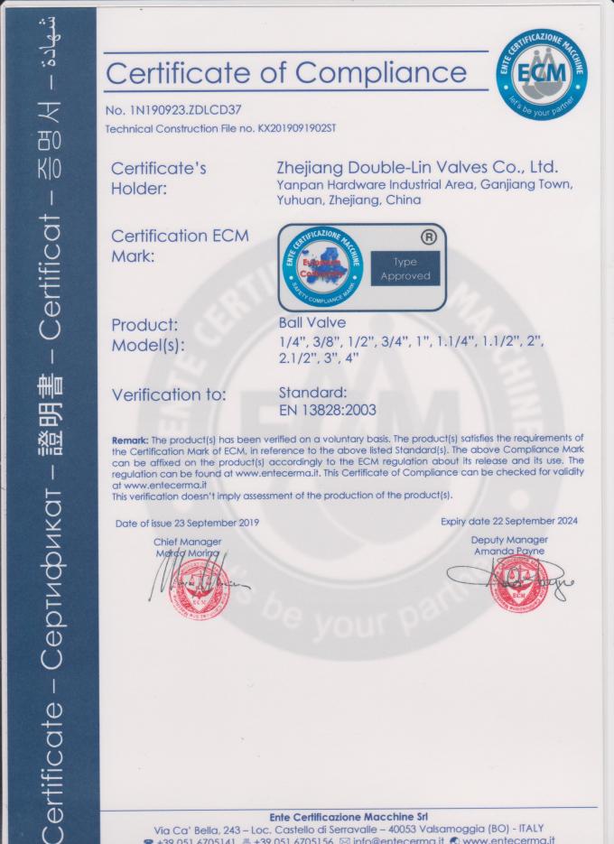 Aluminium Handle Male X Hose Connector Brass Gas Valves