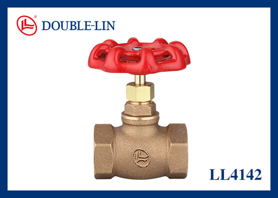Flanged Size 1/2" To 2" Bronze Globe Valve Bsp / Npt