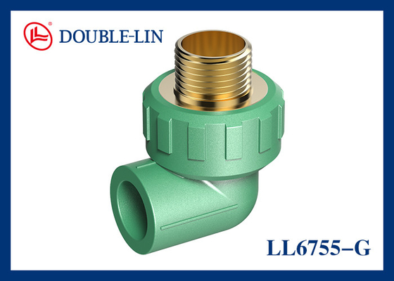 1/2&quot; to 2&quot; Male Elbow Brass PPR Fitting for Household Water Control