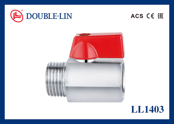 Chrome Plated Male X Female 25 Bar Brass Mini Ball Valve