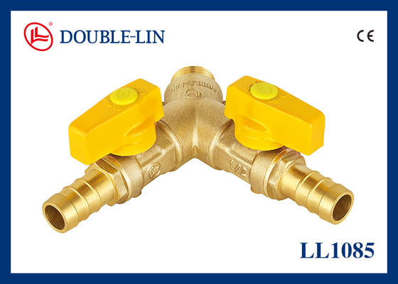 Male X Double Hose Connector HPB 57-3 Two Way Gas Valve