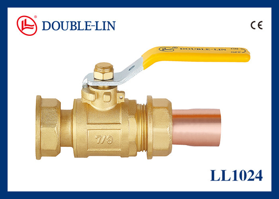 Thread Connection 7/8" x 28mm Brass Gas Valves