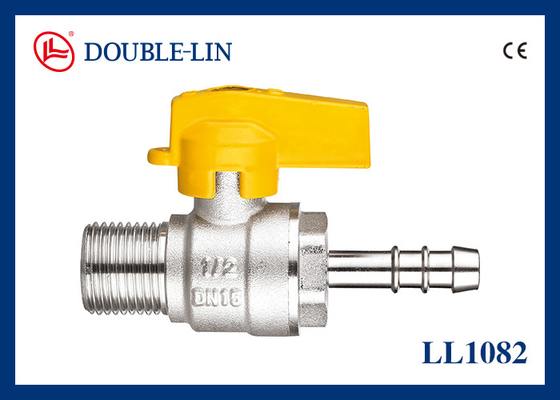 Male X Hose Connector PTFE Seal Brass Gas Valves