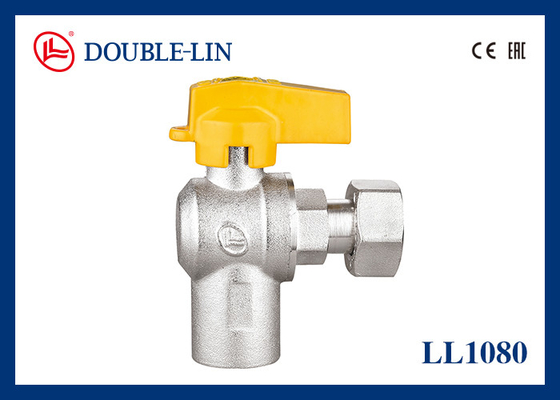 Female x Revolving Female Nut F3/4" x F3/4" Brass Gas Valves