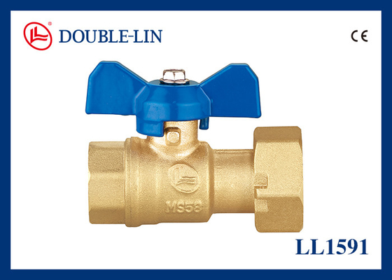Female Female Revolving Nut HPB 57-3 T Handle Ball Valve