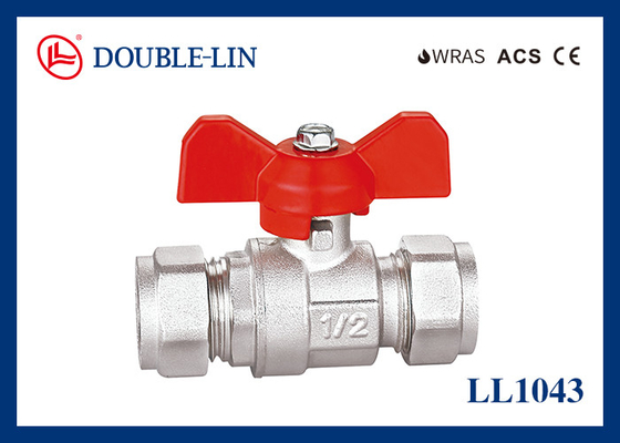 Pipe Connection T Handle PN25 Brass Ball Valves