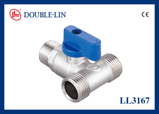 3 Way Male X Male X Male 25 Bar Tee Handle Ball Valve