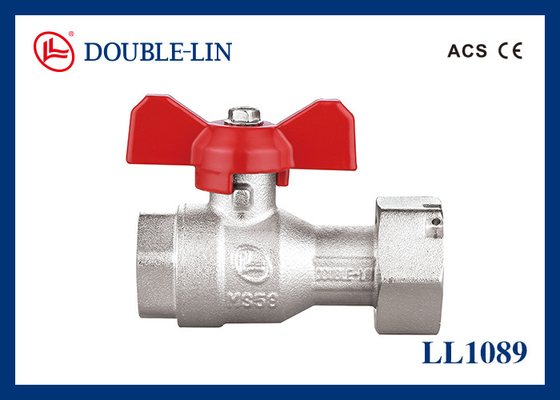 Female X Revolving Female Nut PN25 Brass Ball Valves