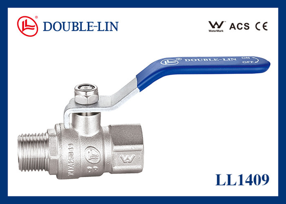 1" Long Thread 25 Bar DZR Male X Female Ball Valve