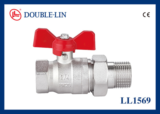 Revolve Nut Male X Female 25 Bar Brass Ball Valves