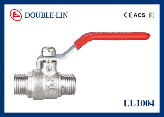 Double O Ring Stem Male X Male 25 Bar Brass Ball Valves