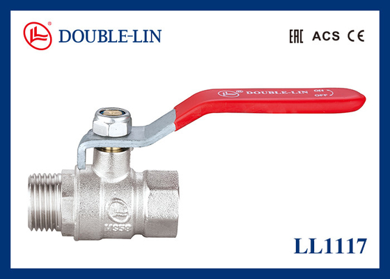 Flat Lever Handle 1/2" 16 Bar Male X Female Ball Valve