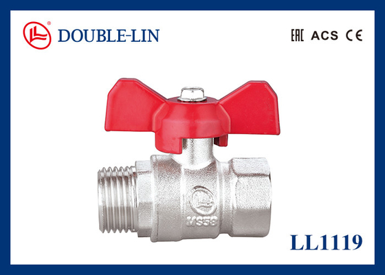 1/2 " To 1 "  Male X Female 16 Bar Brass Ball Valve With T Handle