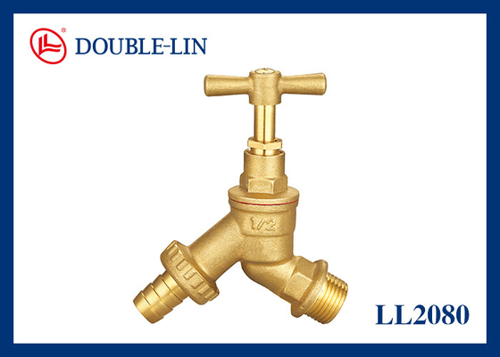 Brass Handle Slow Open 16 Bar 1/2&quot; x 3/4&quot; Stopcock Tap