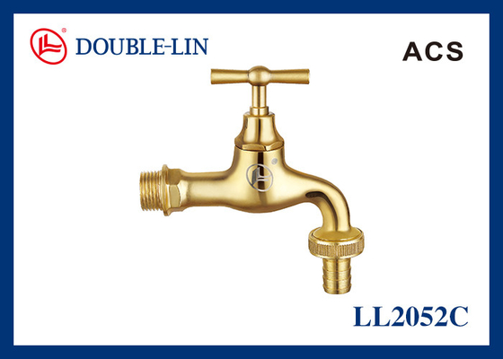 Sand Cast Polished Brass Color Stopcock Tap