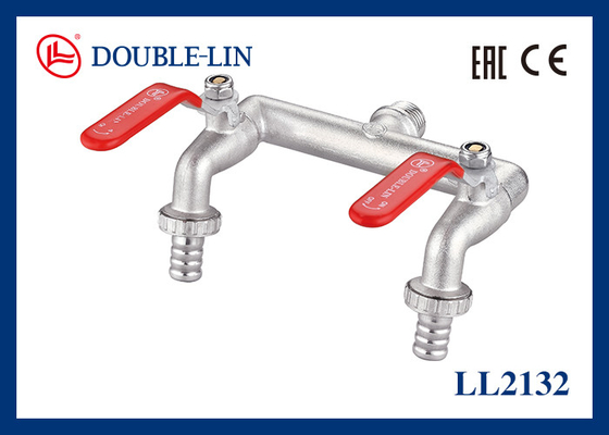 Garden Flat Lever Handle Brass Stem Hose Bib Cock
