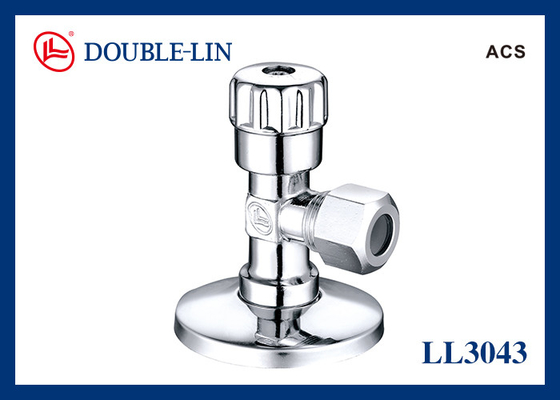 ABS Handle 10 Bar Chrome Plated Angle Valve With Nut