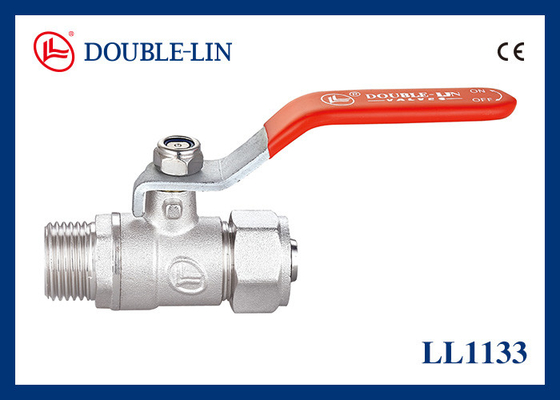Pipe Connection 1 1 4 Brass Ball Valve Flat Lever Handle