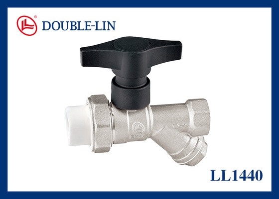 High Handle Filter 3/4 Inch Brass Ball Valve With T Handle