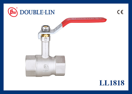 Built In Full Flow Female / Female 2 Brass Ball Valve Flat Lever Handle