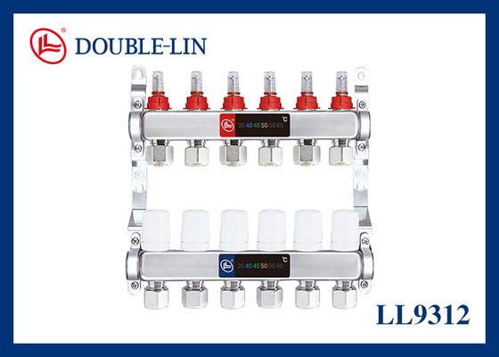ISO228 Thread 10 Bar Brass Manifold With 16-2.0 20-2.0 Adapter Size And HPB 57-3 Brass Material