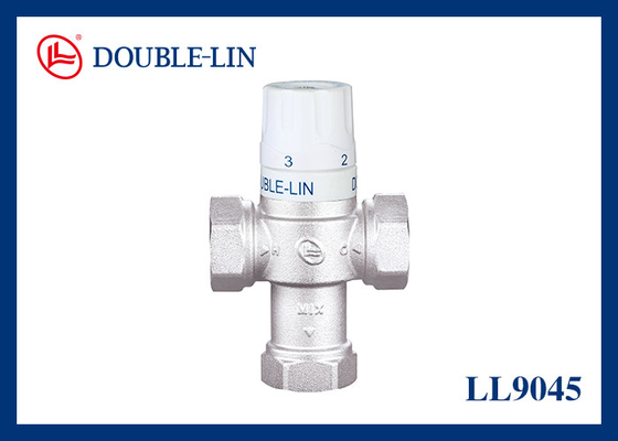 Adjustable Anti-Scaled Thermostatic Mixing Valve 16 Bar Working Pressure 38℃ to 65℃ Working Temperature