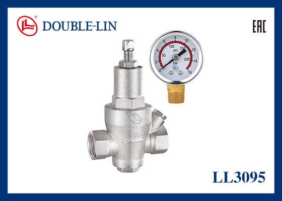 16 Bar Brass Pressure Reducing Valve 1/2" to 2" 32℉ to 176℉ Working Temperature BS2779 Thread