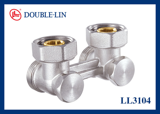 F3/4'' X M3/4" Angle Two Pipe Valves ISO228 Thread
