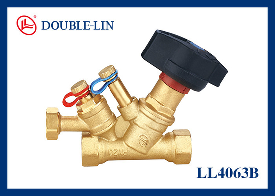 20 Bar ISO228 Thread HBP 57-3 Brass Balancing Valve