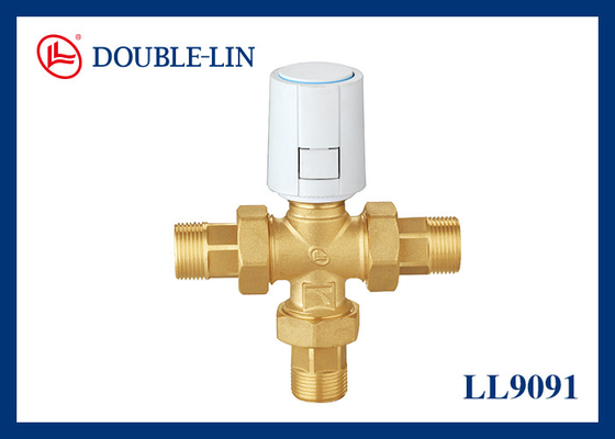 Brass Motorised Three-Way Diverter Valve 3/4 Inch ISO228 Thread