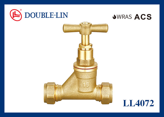 Stopcock Tap Brass Valve Body High Precision CNC Machines Smooth Surface Good Sealing Performance No Leakages ISO228 Thread