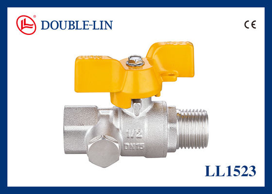 T Handle Long Threads Male X Female 1 Inch Gas Ball Valve