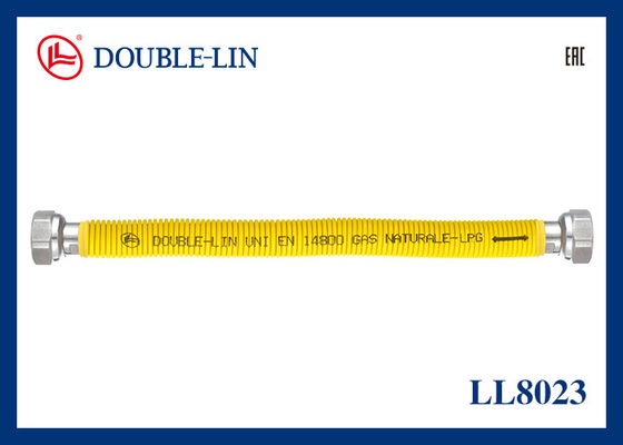 Female x Female Stainless Steel Corrugated Hose for Gas System