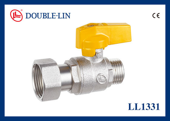 Double O Ring Stem Gas Brass Boiler Ball Valve