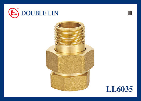 1/2 &quot; To 1 &quot; Male X Female Brass 3-piece Straight Connector Flat Washer