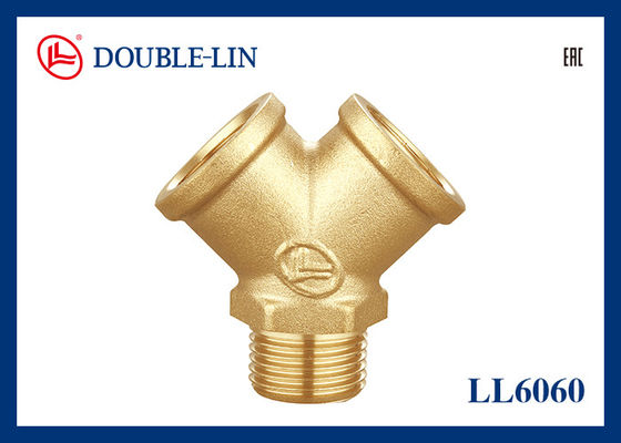 Male x Female x Female Y Connector Brass Threaded Fittings