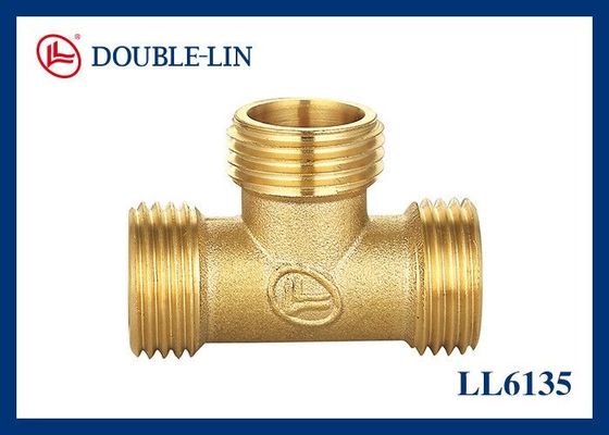 1/2 " To 1 " Male X Male X Male Brass Tee