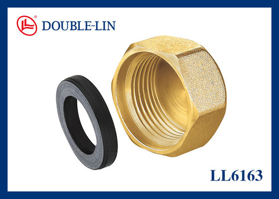 Female X Female End Cap 1/2" Brass Threaded Fittings