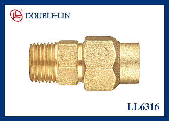 DOUBLE LIN BS2779 Thread 1/2&quot; Male Brass Connector