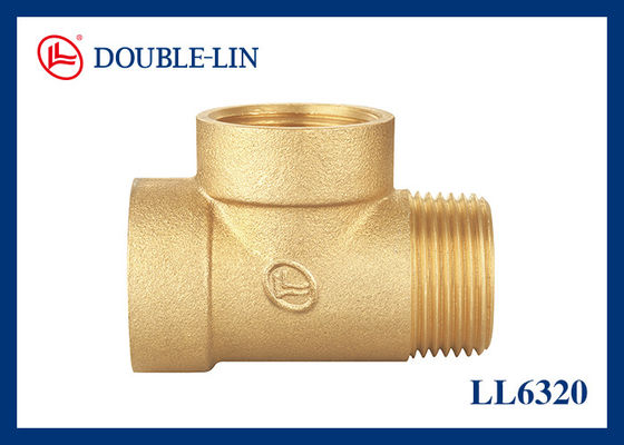 Female X Female X Male 1&quot; Tee Brass Threaded Fittings