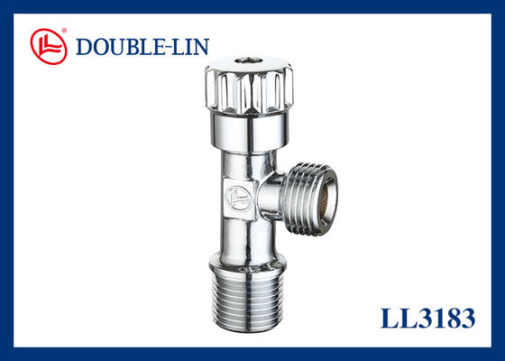 ISO228 Thread 1/2" x 1/2" Polished Brass Angle Stop