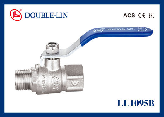 1" Long Thread 25 Bar DZR Male X Female Ball Valve