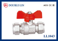 Pipe Connection T Handle PN25 Brass Ball Valves