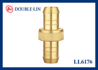 ISO228 Thread 3 Piece 3/4&quot; Brass Double Hose Connector