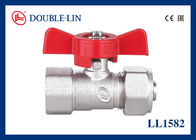 Pipe Connection PN25 Brass Ball Valves T Handle