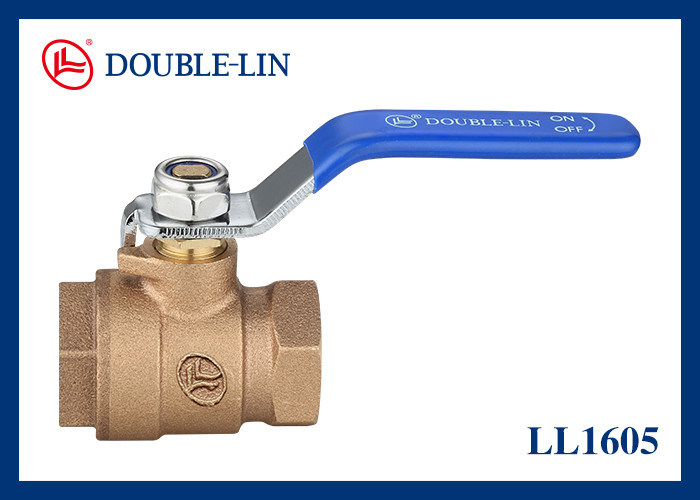1/2" To 4" Bronze Ball Valve Bsp / Npt Screwed Body Cap Full Bore Blow Out Proof