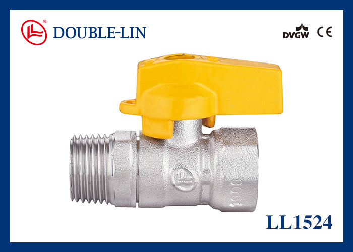 1/2" X 1/2" Male X Female HPB 57-3 Brass Gas Valves