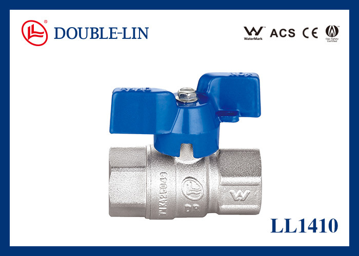 DZR 1/2" To 1"  Female X Female Long Thread 25 Bar Brass Ball Valve With T Handle