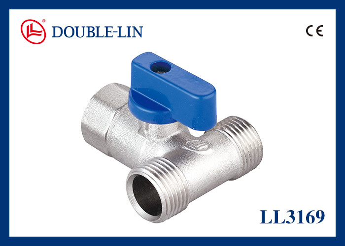 Male X Female X Male 25 Bar 3 Way Ball Valve T Port