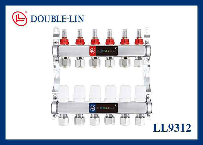 ISO228 Thread 10 Bar Brass Manifold With 16-2.0 20-2.0 Adapter Size And HPB 57-3 Brass Material